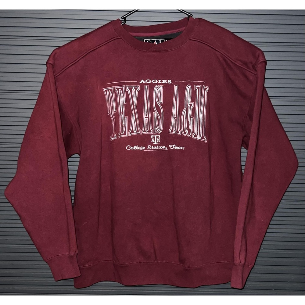 Texas A&M Aggies Sweatshirt Mens XL Red NCAA Football Galt Sand Crewneck‎